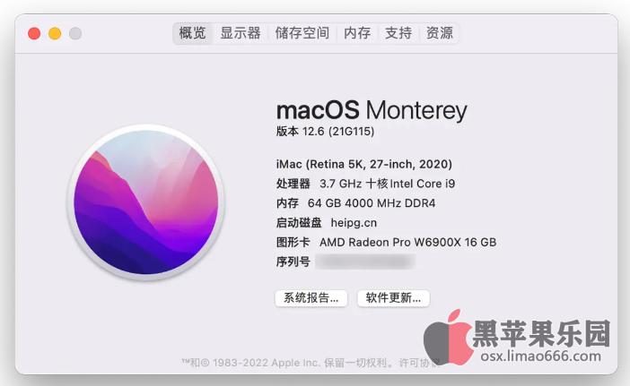 黑苹果UEFI镜像macOS Monterey 12.6(21G115)正式版带 OpenCore 0.8.5 和 Clover r5149 以及 FirPE 引导